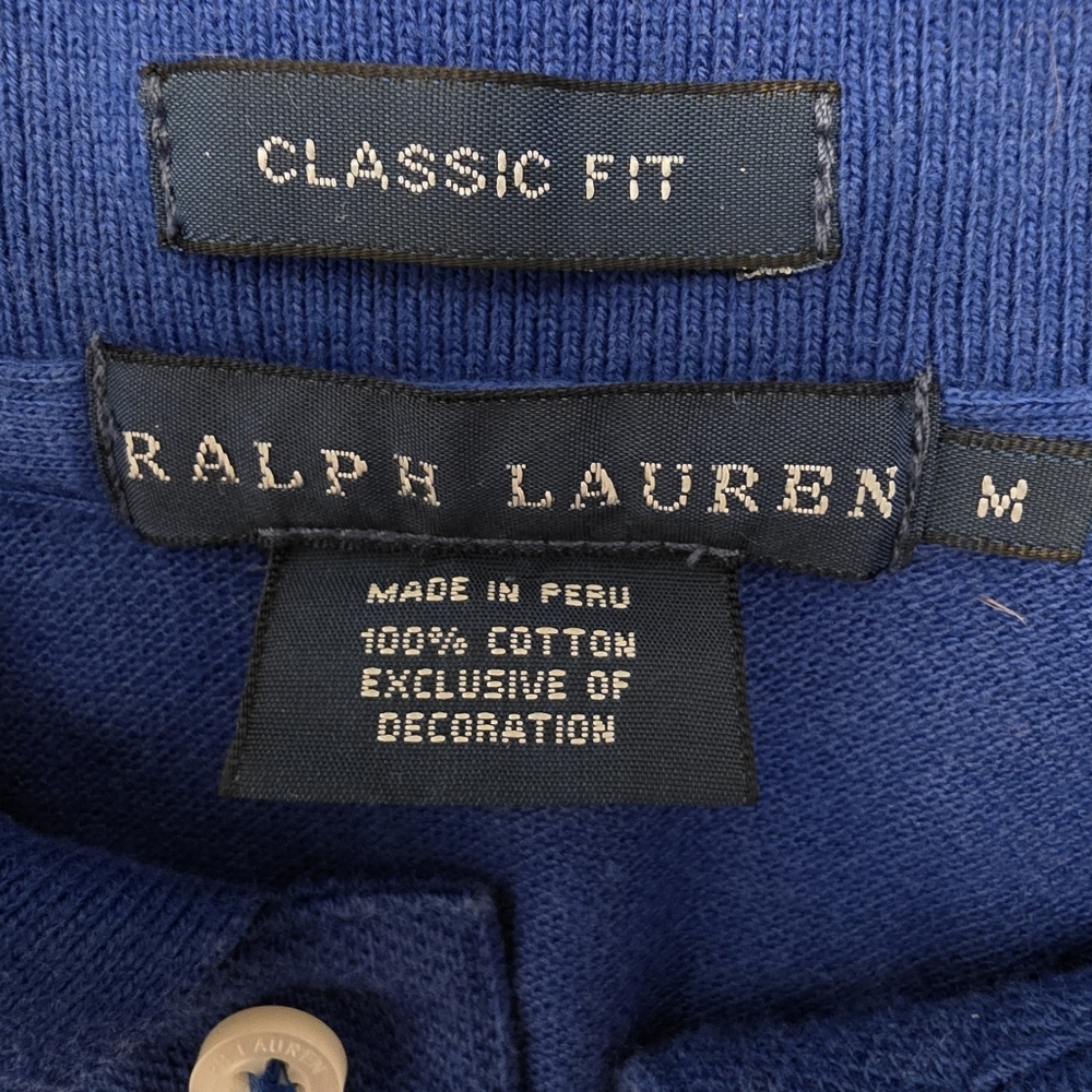 Ralph Lauren Women's Classic Fit Polo in Deep Blue ~ Size Medium - Picture 5 of 9